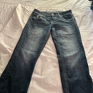 Hydraulic Blue Ankle Cropped Jeans. Capris size 11